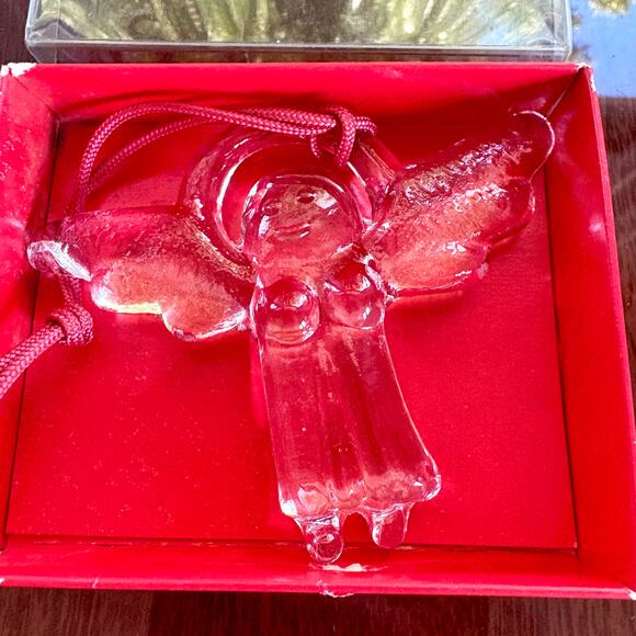 Vintage Boda Sweden Glass Angel Ornament in Original Box - Picture 3 of 12